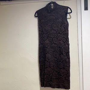 COPY - Sleeveless chocolate lace midi size 4